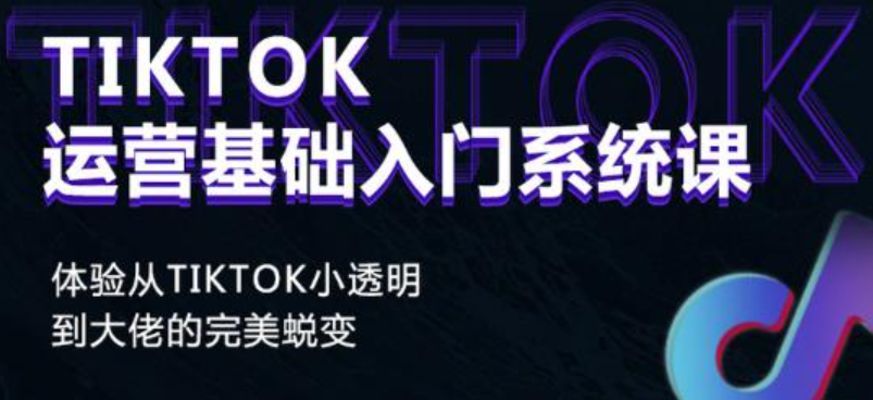 Tiktok实操进阶课程，体验从tiktok小透明到大佬的完美蜕变